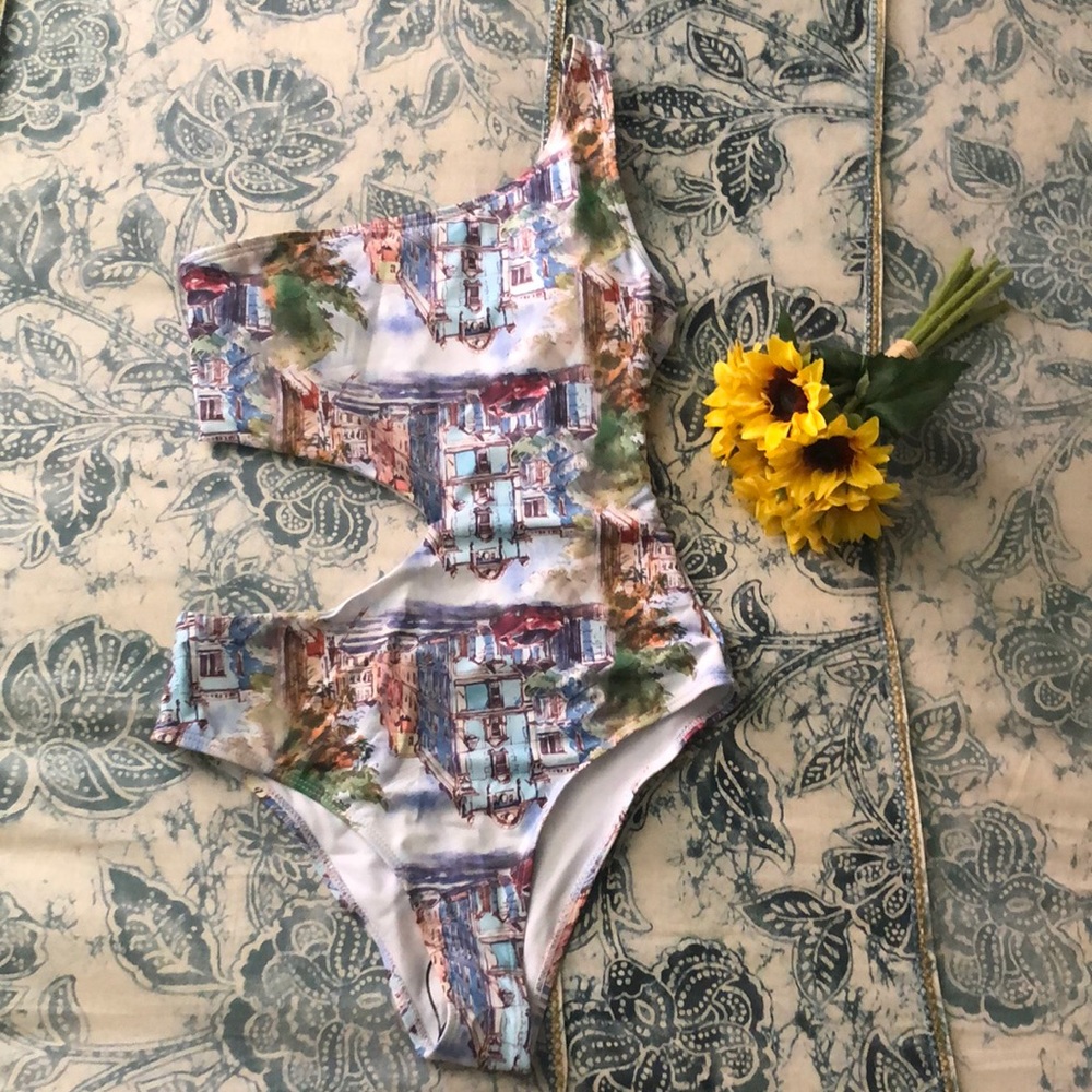 Shein One Piece Cut Out Bathing Suit 🚗